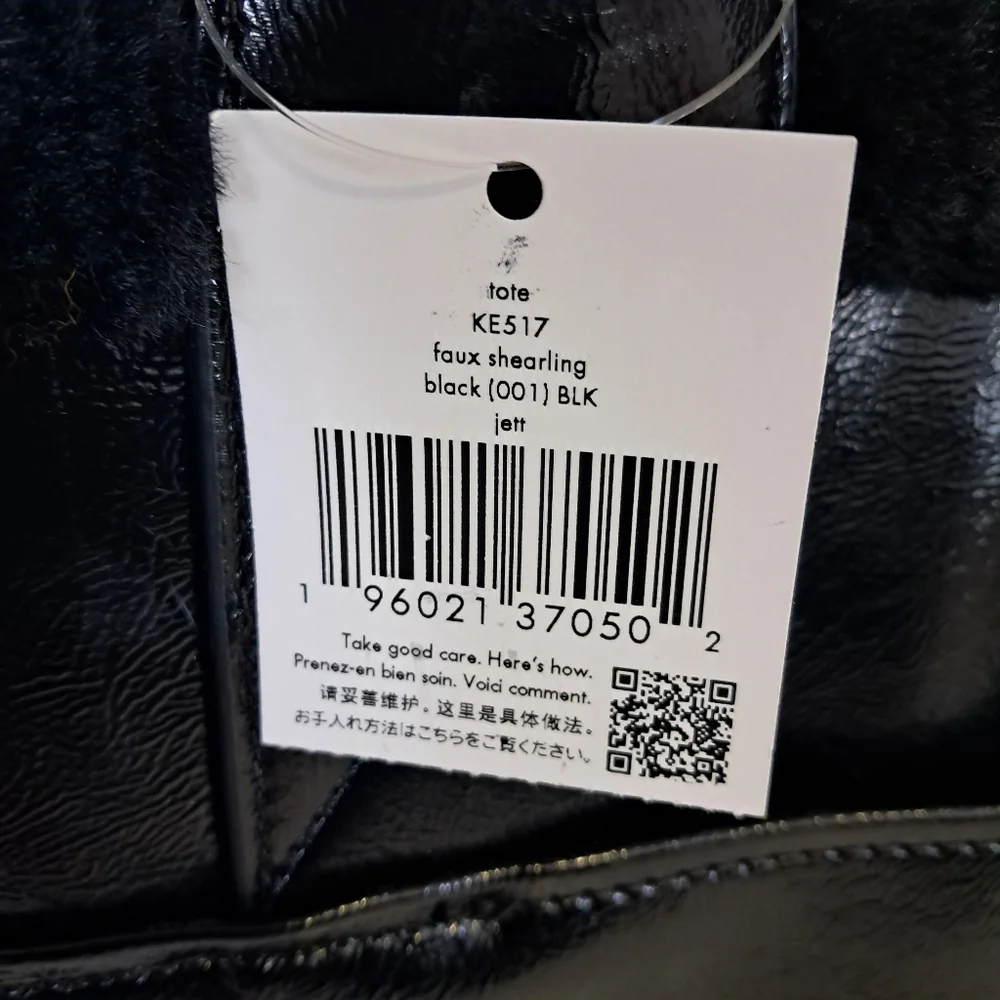 Kate Spade Jett Faux Shearling Large Tote Bag